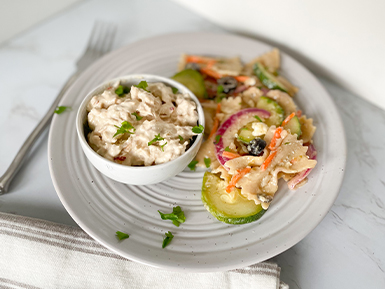 Greek Pasta Salad with Tuna